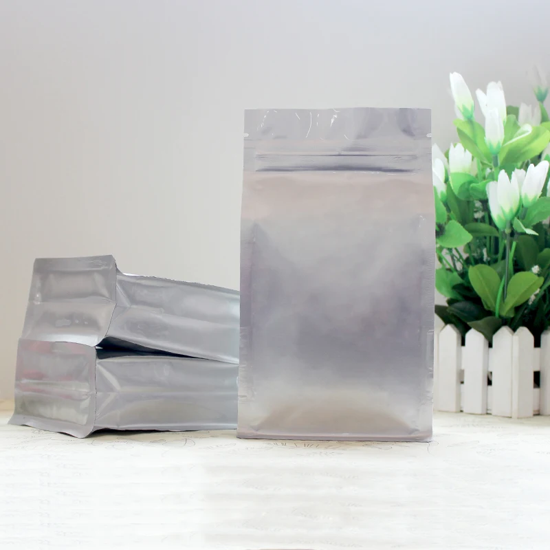 50PCS/PC 10*20+6cm/ Aluminum foil Zip Lock Stand up Pouch Coffee packaging bags zip lock bag Foil stand pouches | Дом и сад