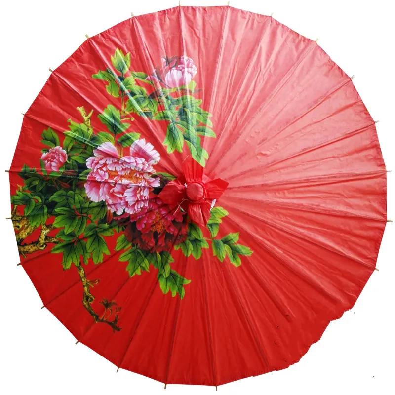 

1PCS 84CM Parasols Bamboo Paper Craft Umbrella China Traditional Dance Color Parasol Wedding Props Dance Party Cosplay Umbrella