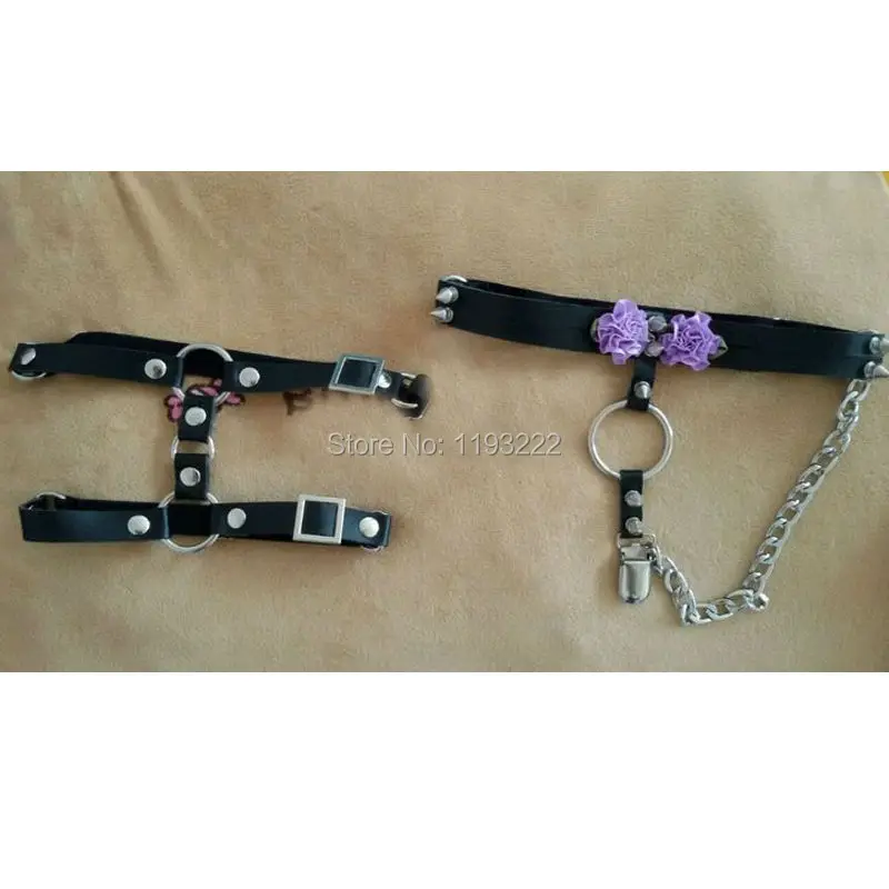 Готический панк ручная работа Харадзюку искусственная кожа мягкая веганский