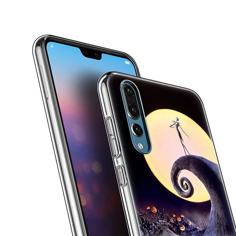 Мягкий силиконовый чехол Jack skellington для телефона Huawei P30 P20 Pro P10 P9 P8 Lite 2017 P Smart Z Plus 2019