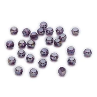 50 piece violet ab color bread cut faceted crystal glass spacer beads jewelry findings 4 8mm