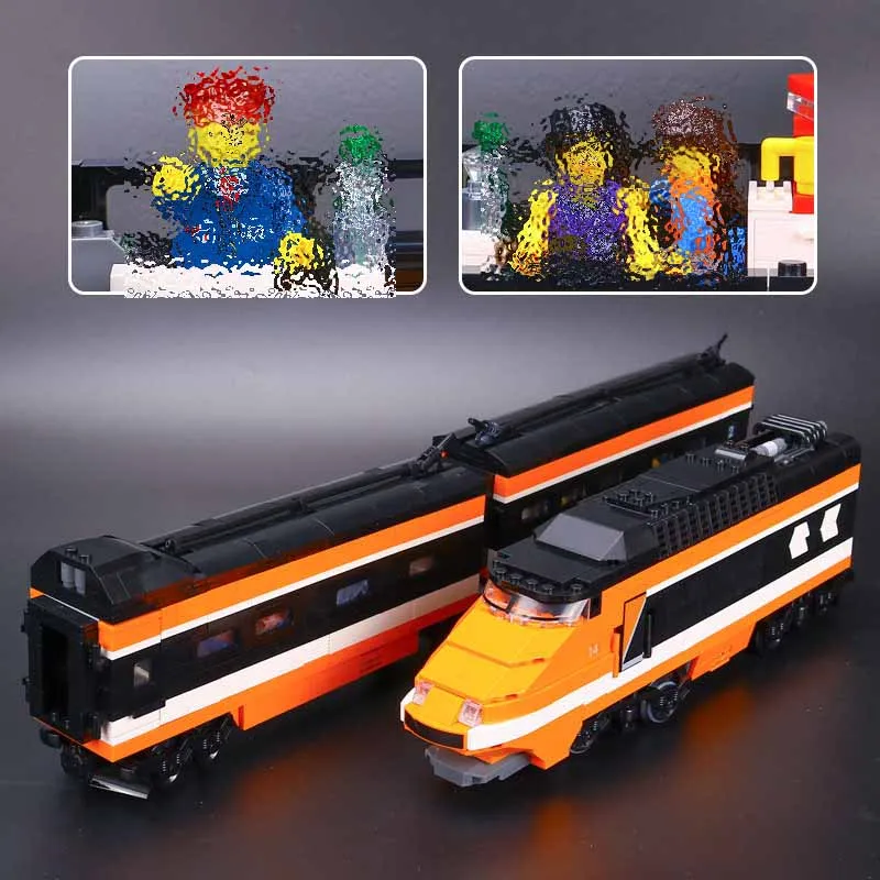 Бренд 21007 Technic серия Horizon express модель 10233 поезд Развивающие строительные блоки