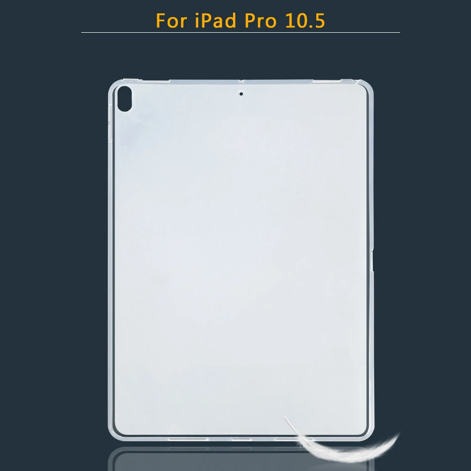 Pro10.5 Силиконовый чехол для Apple iPad Air 1/Air 2/Pro 9,7 10,5 12,9 11 Мягкий ТПУ чехол Обложка для iPad 9,7 mini 1, 2, 3, 4, 5 лет - Цвет: Pro10.5