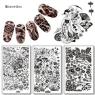 Декоративный маникюрный штамп с изображением совы, панды, пластина с изображениями для нейл-арта, 1 шт., пластины-шаблоны