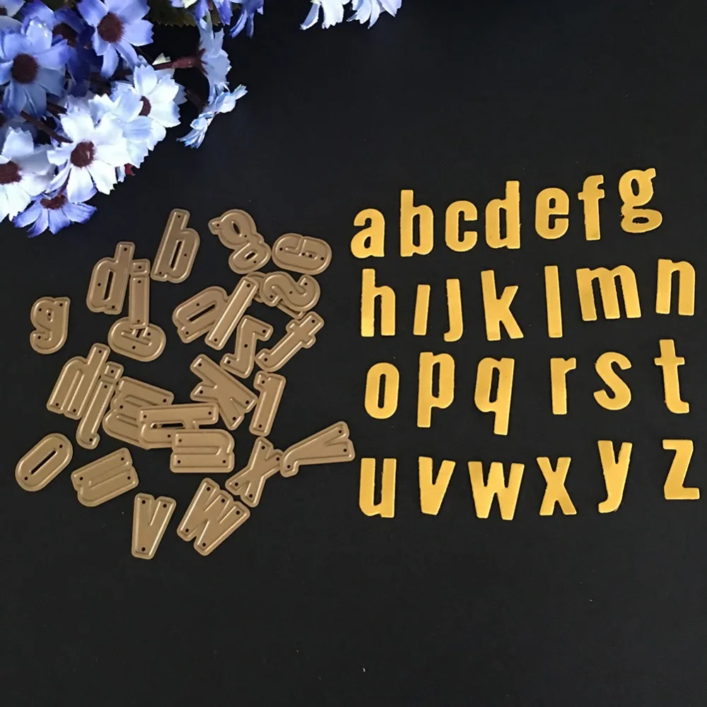 2019 Алфавит нумерации набор металлические трафареты для пресс-формы DIY