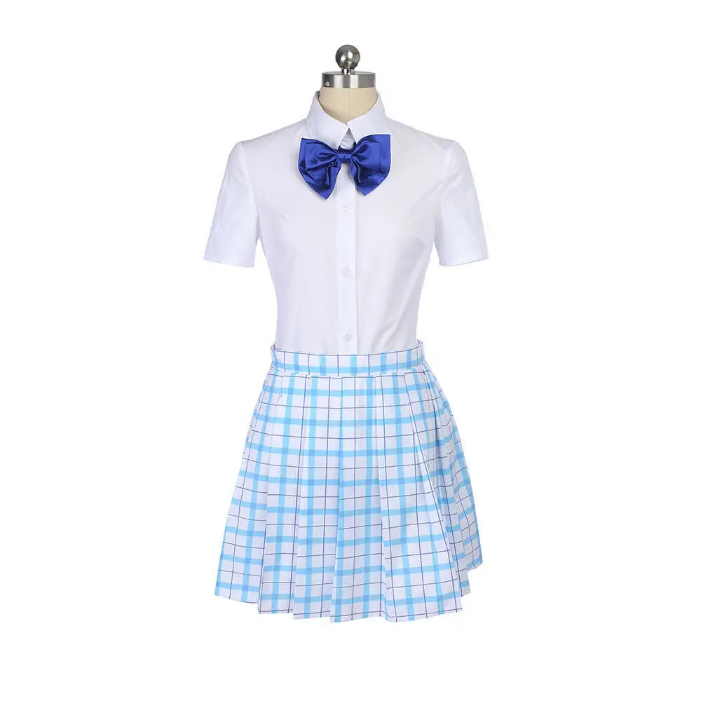 A Silent Voice Shouko Nishimiya Shoko Cosplay Costume - Japanese Anime The Shape of Voice School Uniform Suit Outfit + Wig image 5