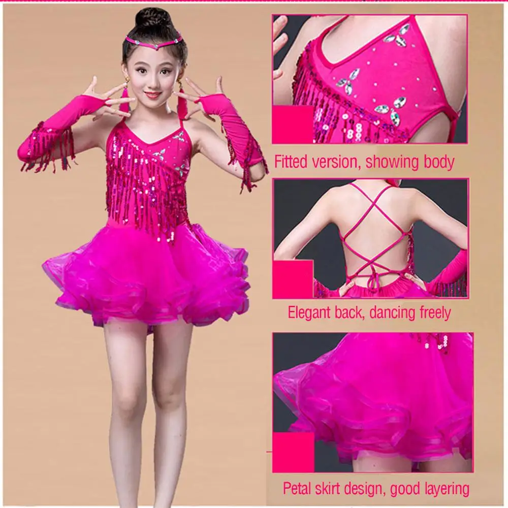 6 шт. женские костюмы для латиноамериканских танцев | Детская одежда и обувь