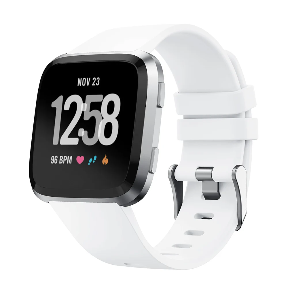 Watch Band for Fitbit Versa Strap Soft Silicone Wristband Straps 2/Versa Lite Bracelet Large Small Women Men | Наручные часы