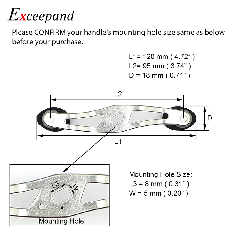 Exceepand черная ручка EVA Рыболовная катушка для Abu Garcia Daiwa Низкопрофильная Литая