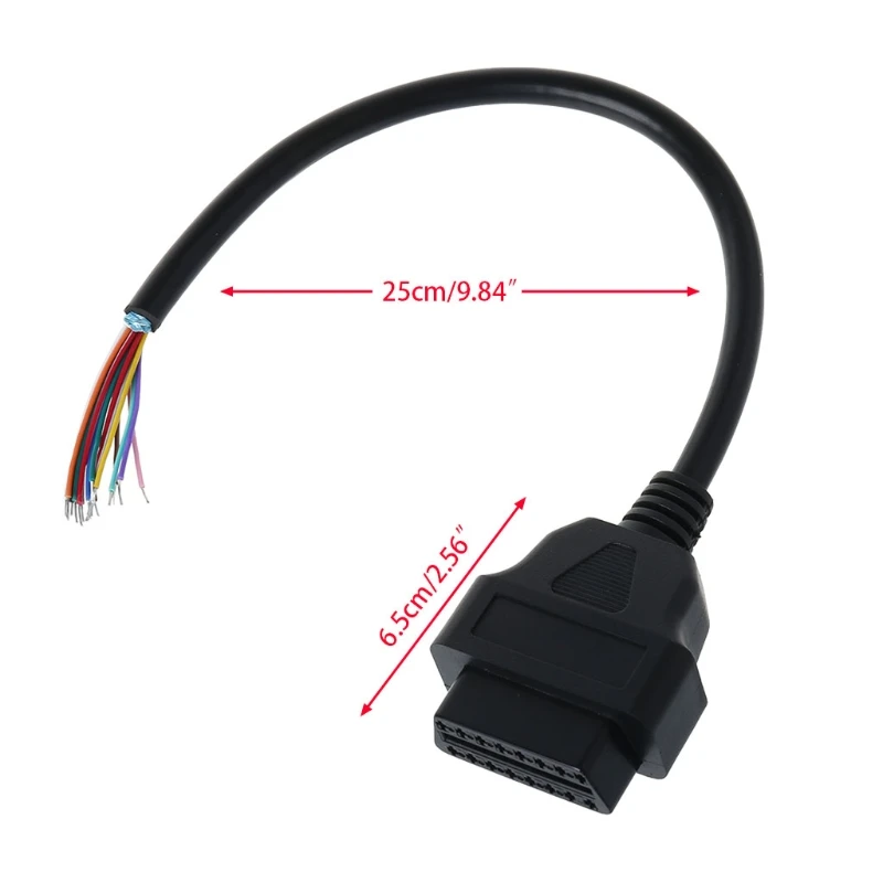 OBD2 16Pin Женский удлинитель открывающийся кабель автомобильный диагностический