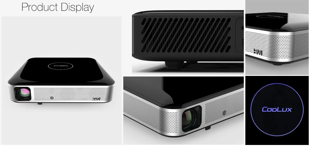 COOLUX S3 Pro DLP проектор 3D Bluetooth 1100 ANSI 1280x800 P Поддержка 4K 2,4/5 ГГц WiFi Bluetooth 4,0 плеер для домашнего кинотеатра