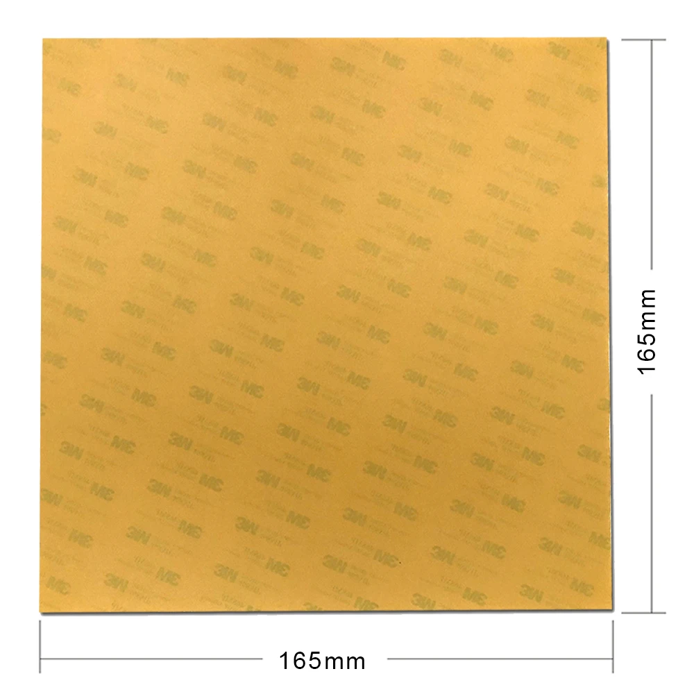 

ENERGETIC 0.125mm PEI Sheet 3D Printer Build Surface 165x165mm(6.5"x 6.5" ) with 3M Pre-applied for XYZ Da vincy, DIY 3D Printer