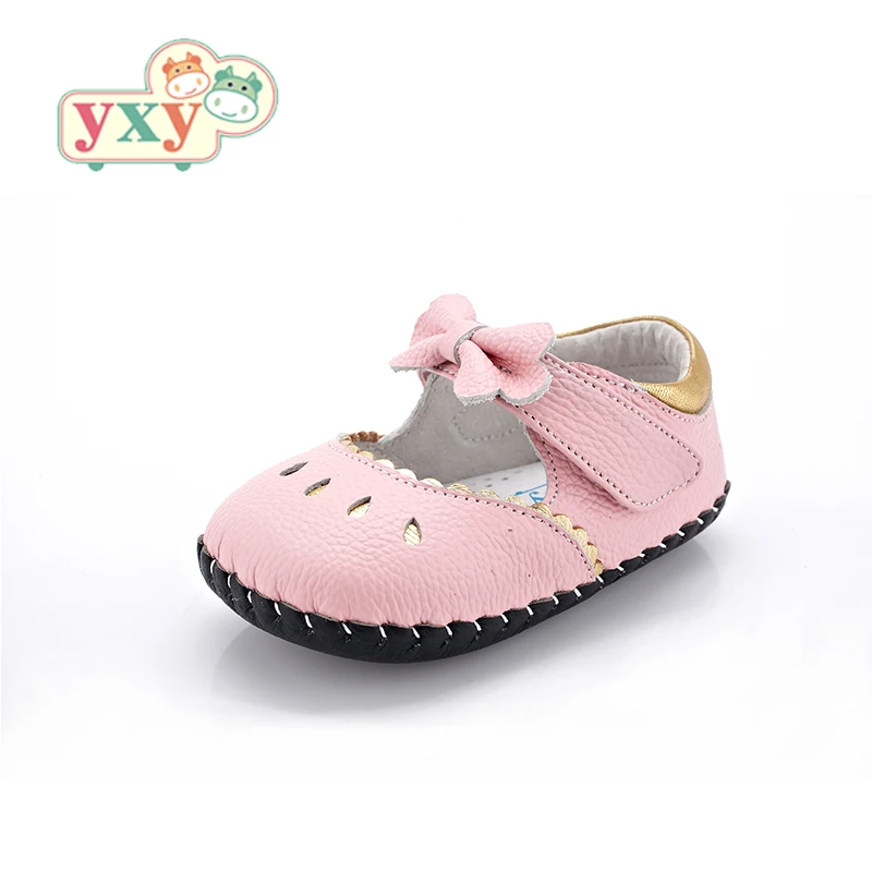 YXY/2019 г. летняя удобная обувь из натуральной кожи с бантом для малышей спортивная