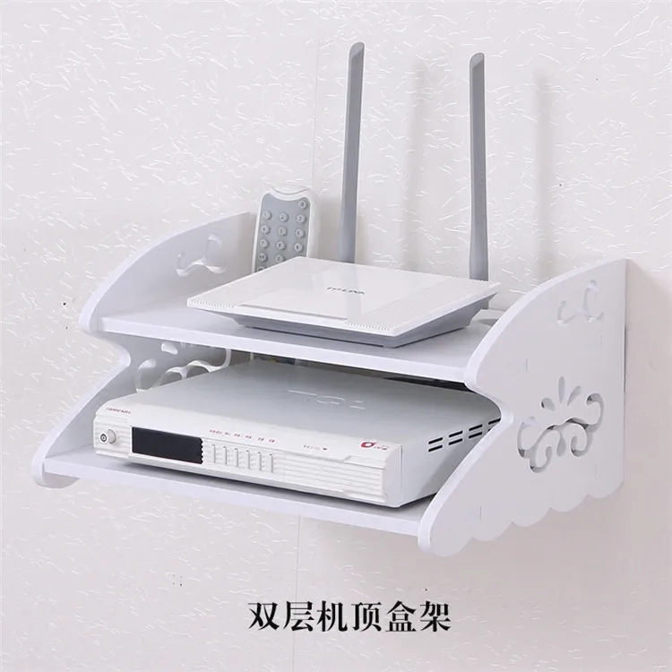 Беспроводной Wi-Fi роутер Коробка Для Хранения ПВХ панель полка настенные вешалки кронштейн для хранения кабеля Органайзер Домашний декор