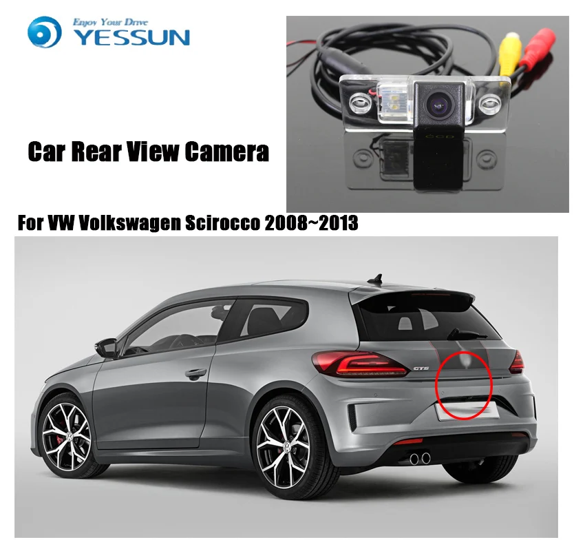 Автомобильная камера заднего вида YESSUN для VW Volkswagen Scirocco 2008 ~ 2013 HD CCD + резервная