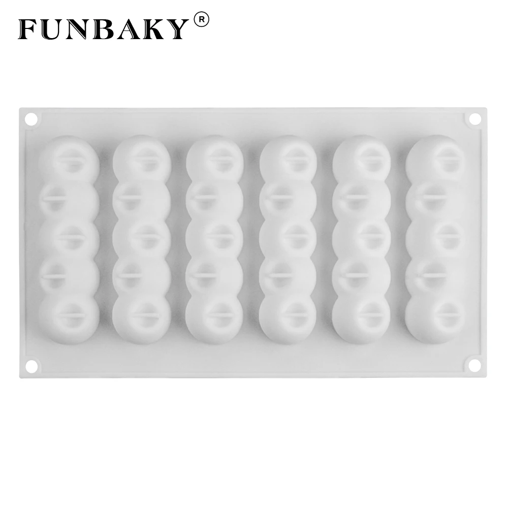 Вогнутая форма шара FUNBAKY инструменты для украшения десертов тортов 3D силиконовые
