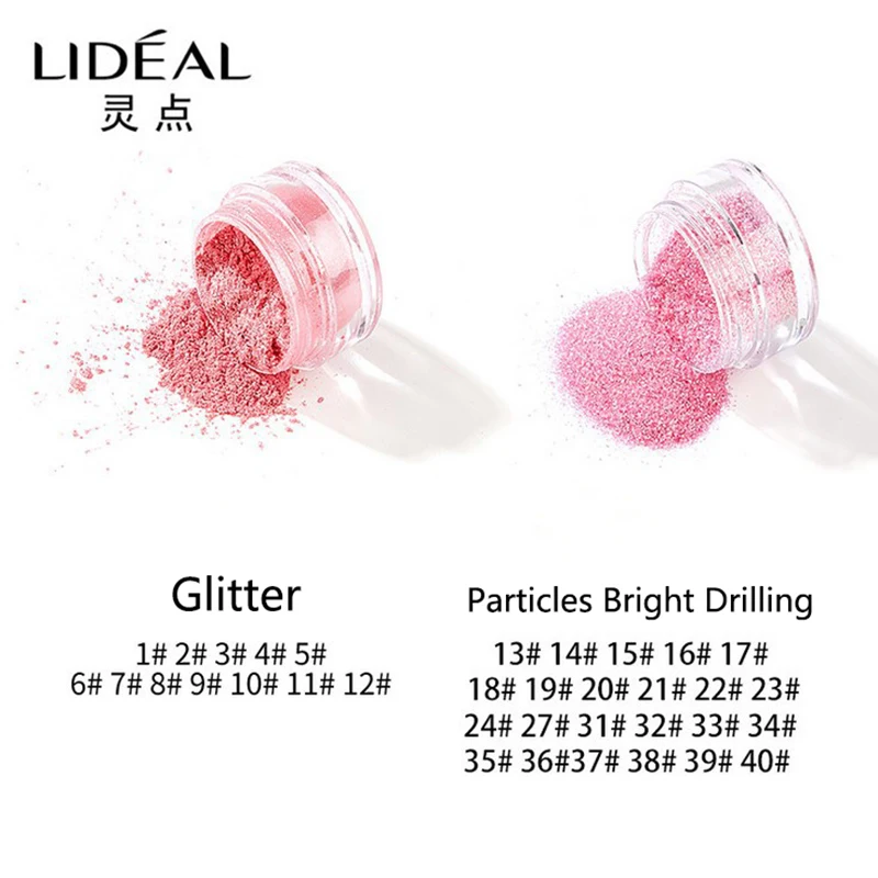35pcs profession Shiny Loose Glitter Powder Eyeshadow Mixed Colors Eye Shadow Makeup Pigment Cosmetics |