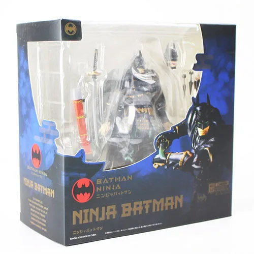 with box 17 см DC Ninja Бэтмен ко фигурка игрушечная Статуэтка манга японское ПВХ Brinquedos фигурка модель подарок игрушка - Цвет: with box