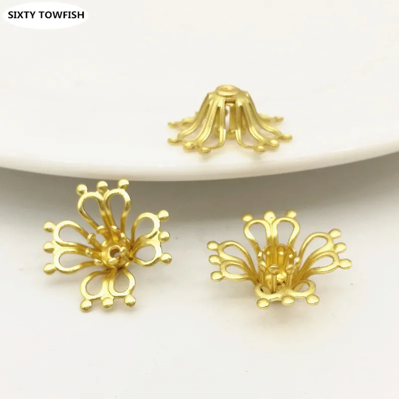 

20pieces/lot Original Brass Components Flowers Slice Jewelry Filigree Accessory Findings B10026