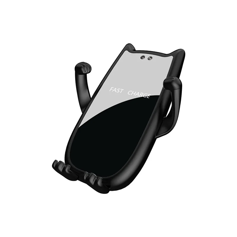 10 Вт Быстрое беспроводное зарядное устройство Подставка док-станция для samsung Galaxy S10 S10+ для iPhone Xs Max X Xr мобильный телефон Быстрая зарядка милый кот