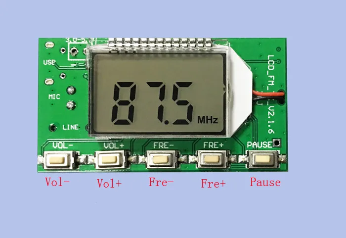 DSP PLL 87-108 МГц стерео fm-передатчик модуль цифровой беспроводной микрофон плата многофункциональная частотная модуляция