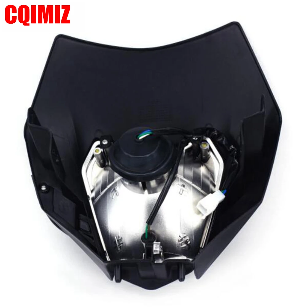 Фары Налобные черные универсальные для мотоцикла KTM EXC EXCF SXF SX XC XCW DUKE SMR Motocross Enduro