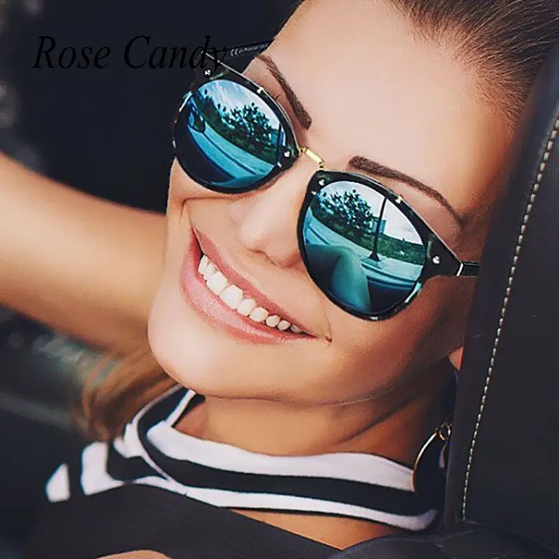 Роза конфеты Бразилия Горячие круглый Солнцезащитные очки для женщин милый