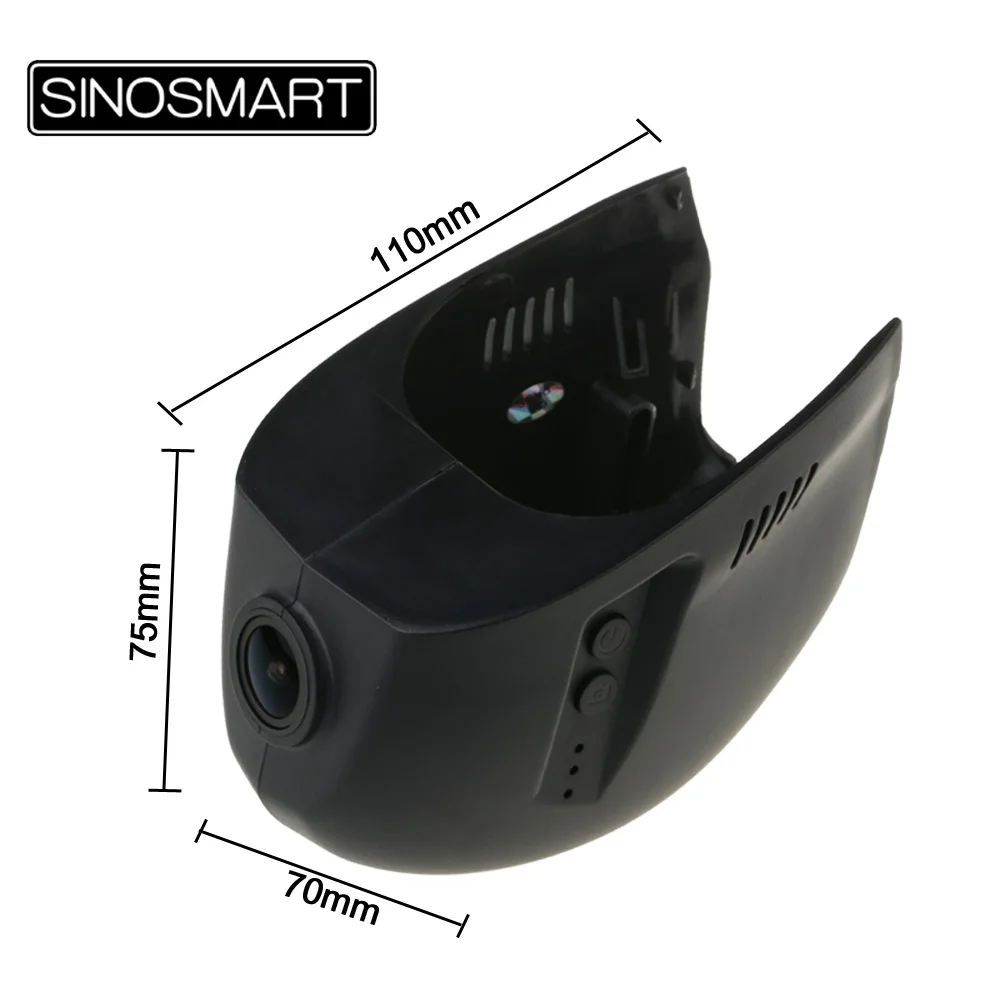 SINOSMART Novatek 96672 автомобильный Wifi DVR камера для гольфа 7 Golf SPORTSVAN управление через