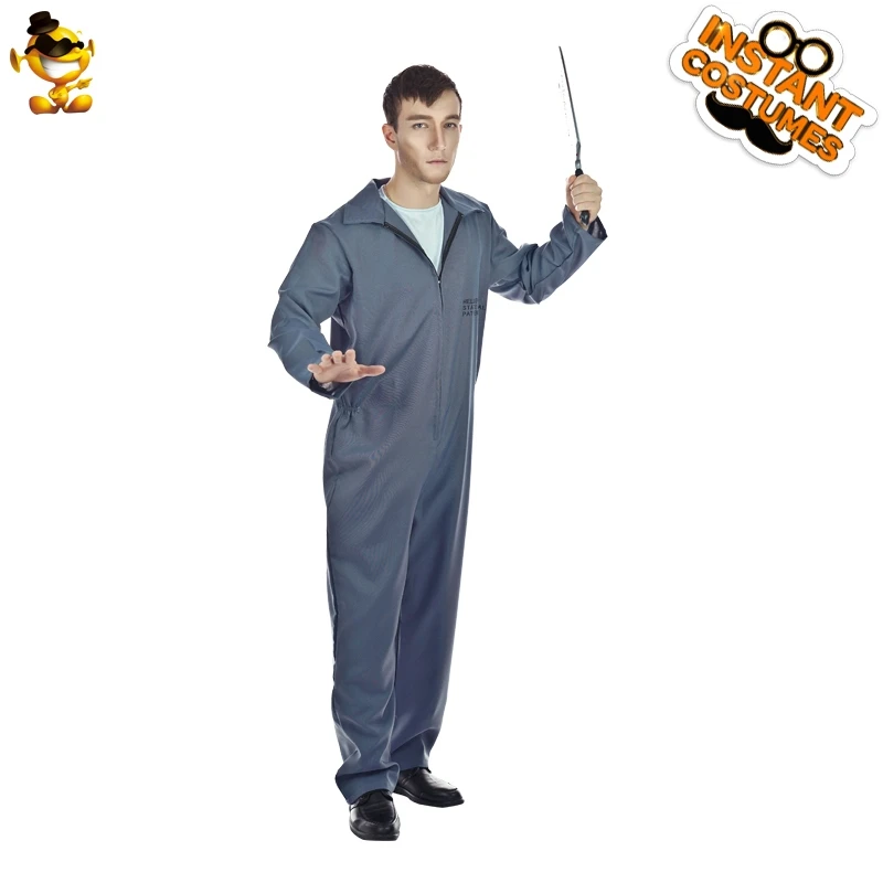 Мужской костюм для косплея на Хэллоуин Костюм заключенного взрослых мужские