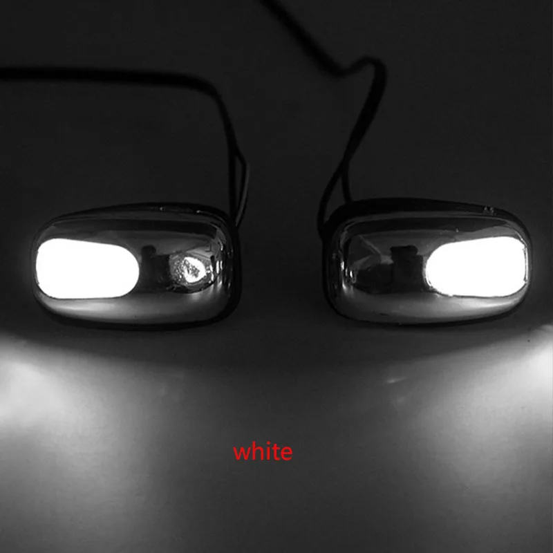 2pcs white 2 шт. автомобиль Форсунка щетки стеклоочистителя глаз Предупреждение светодиодный для Mini Cooper Chevrolet Cruze Aveo Lacetti Seat Ibiza Mazda 3 6 CX-5 CX 3 5 Стикеры h7 - Название цвета: 2pcs white