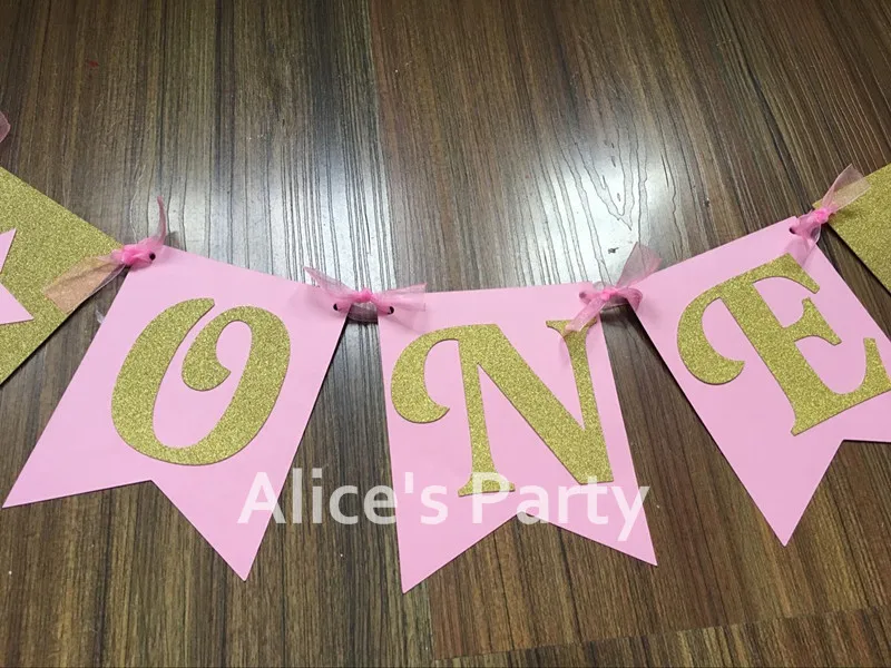 Новый розовый блестящий золотой стульчик баннер Вдохновленный на первый день