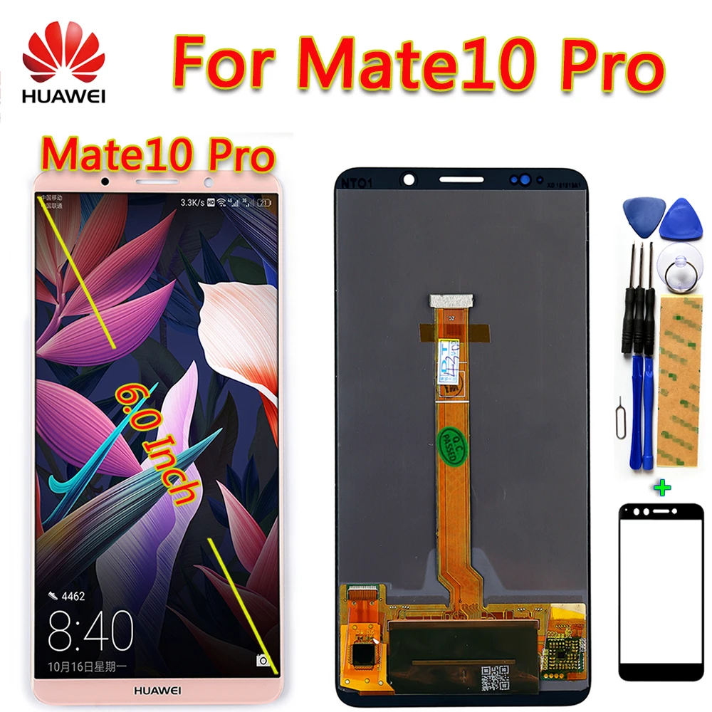 Huawei mate 10 Pro 6 0 дюймовый ЖК дисплей с сенсорным экраном дигитайзер сборка 2160*1080