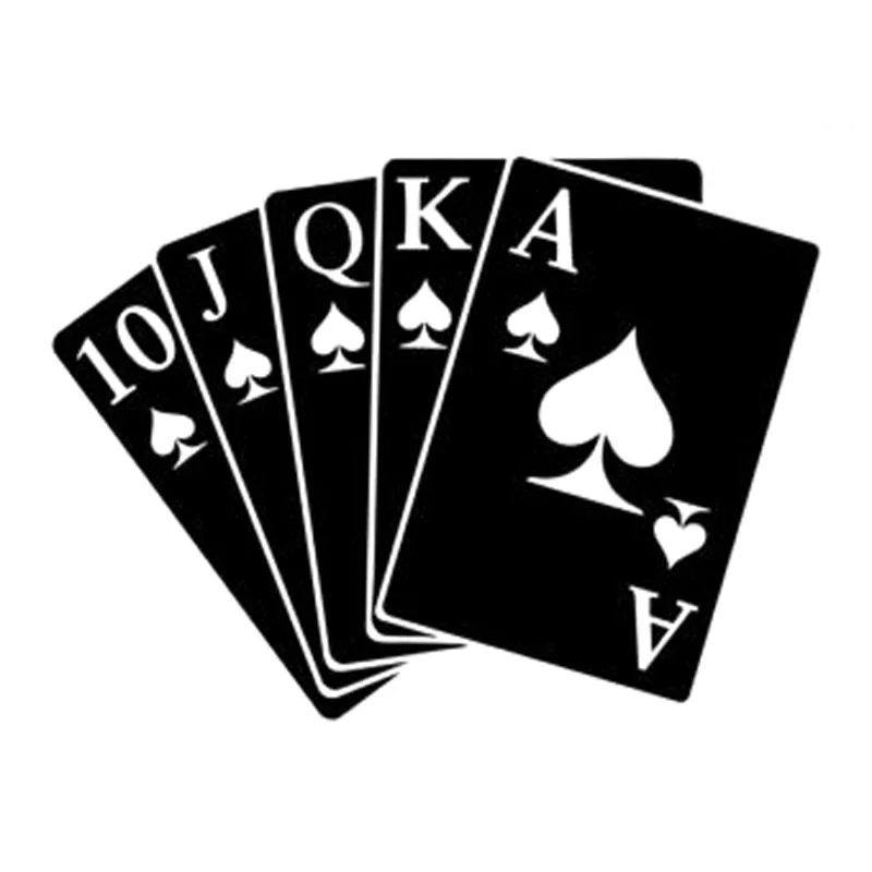 16 6 см * 12 2 игральные карты модные наклейки мотоцикл черный/серебристый цвет |