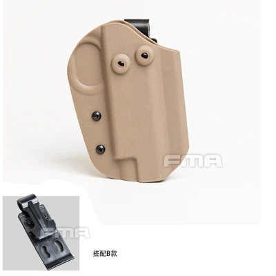 Тактическая ФМА KYDEX кобура для 1911 принадлежности для охоты, оружие чехол пистолетный страйкбол Кольт 1911 военный пистолет держатель - Цвет: TAN B