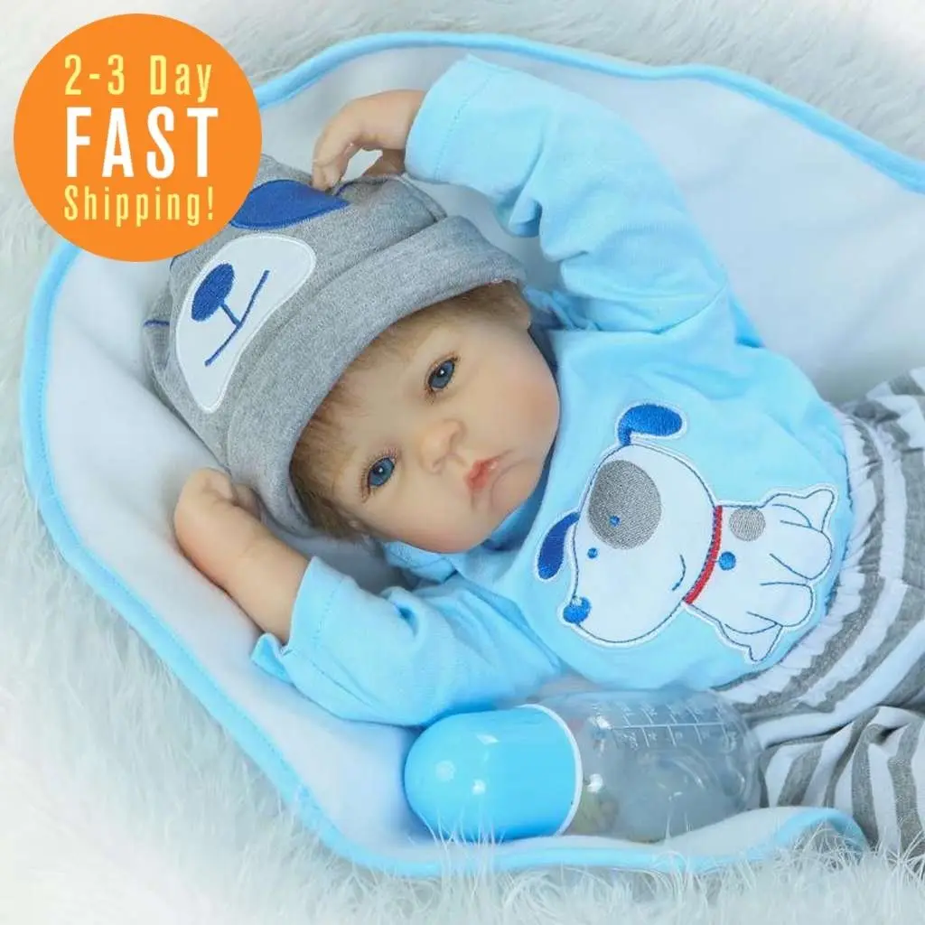 Bebe жив кукла силикона Reborn Baby куклы мальчик милый открытыми глазами новорожденных
