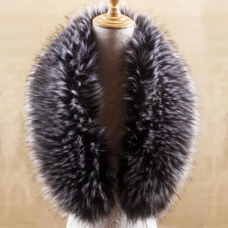 Симпатичный Женский пушистый шарф из искусственного лисьего меха плюшевая шапка