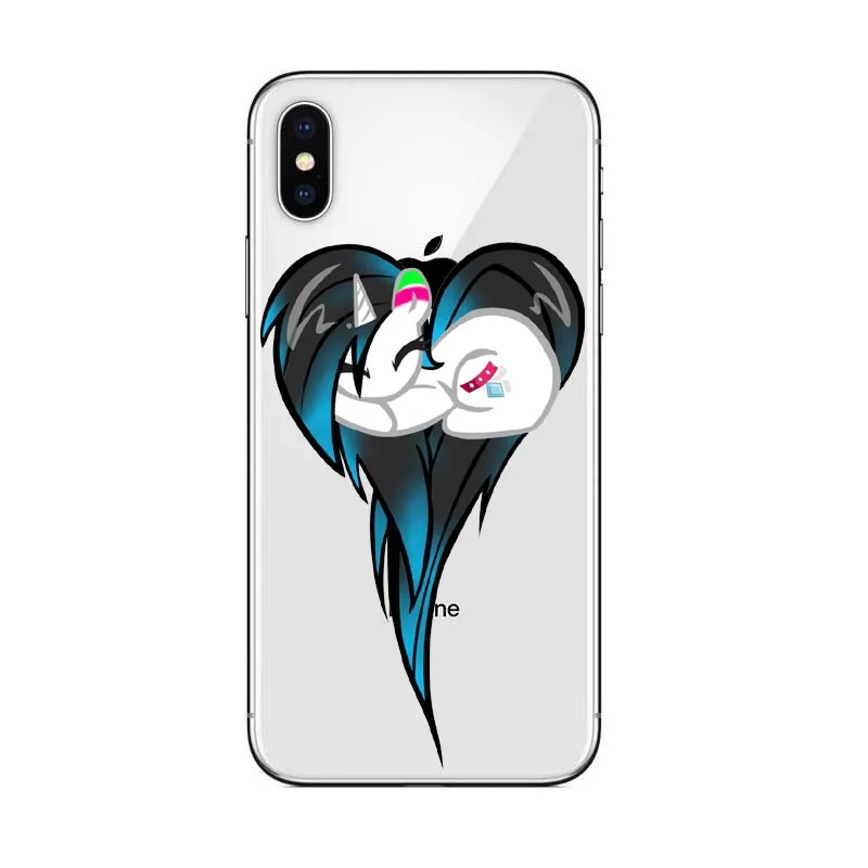 Милый чехол в форме сердца с цветным цветком единорогом для iPhone 5S SE 6 6s 7 8 Plus X 10