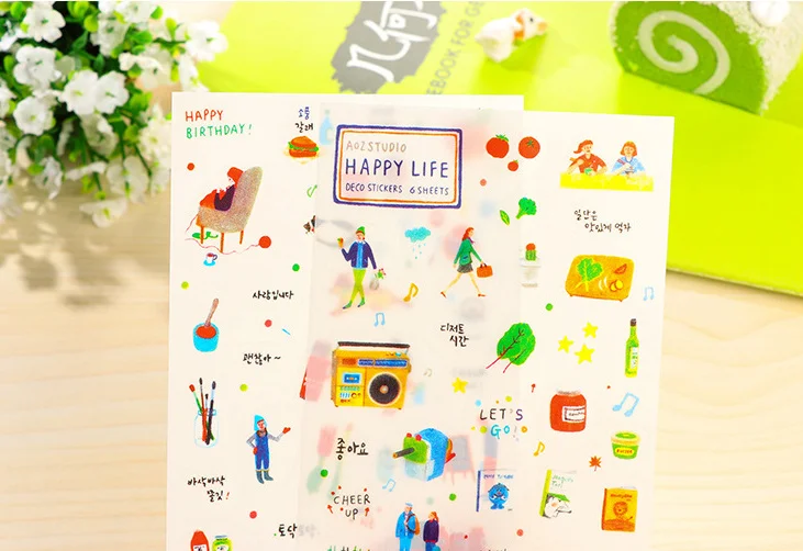 6 шт. органайзер-календарь из ПВХ | Канцтовары для офиса и дома