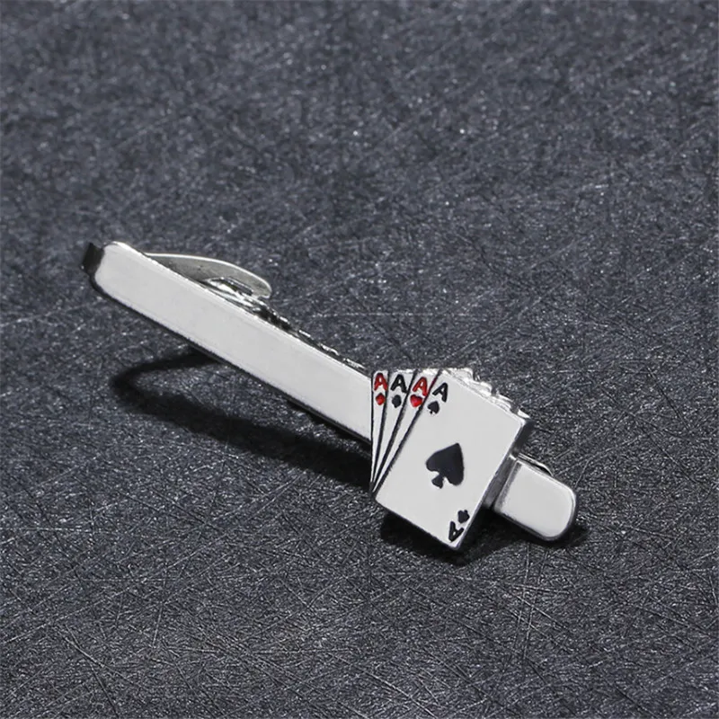 

7 Style High Quality Enamel Poker A Tie Bar New Tie Clips For Men Shirt Musical Note Tie Clips Wedding Gift Men Jewelry