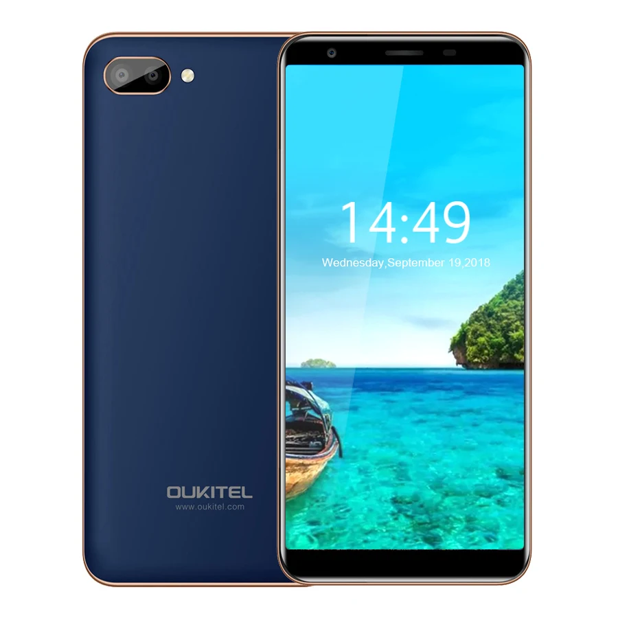 Oukitel C11 5 &quotHD 18:9 Android 8 1 ГБ Оперативная память Встроенная смартфон MTK6580A 4 ядра 5MP +