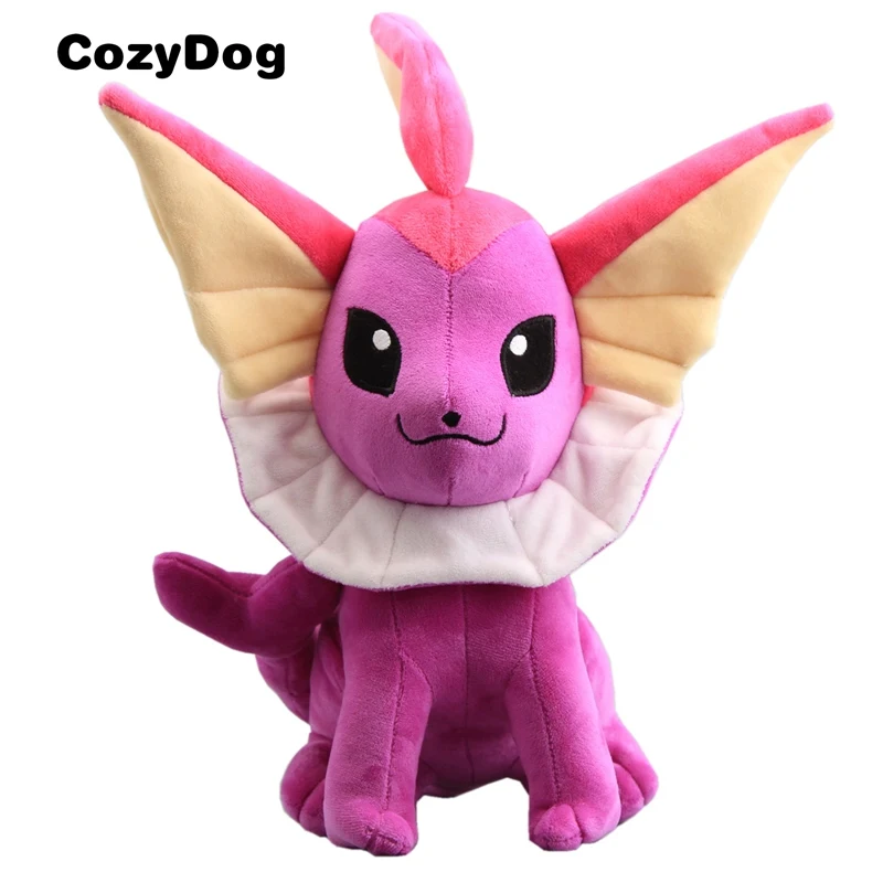 Purple Vaporeon 30 см Большой размер стоя Eevee Espeon Umbreon Sylveon Jolteon Плюшевые игрушки куклы аниме Eevee набивные куклы, игрушки для детей подарок - Цвет: Purple Vaporeon