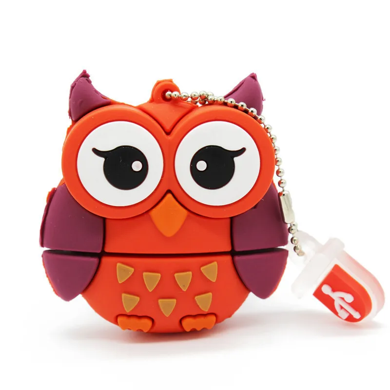 Usb флеш-накопитель в виде мультяшного пингвина совы лисы 64 ГБ 4 8 16 32 | Компьютеры и