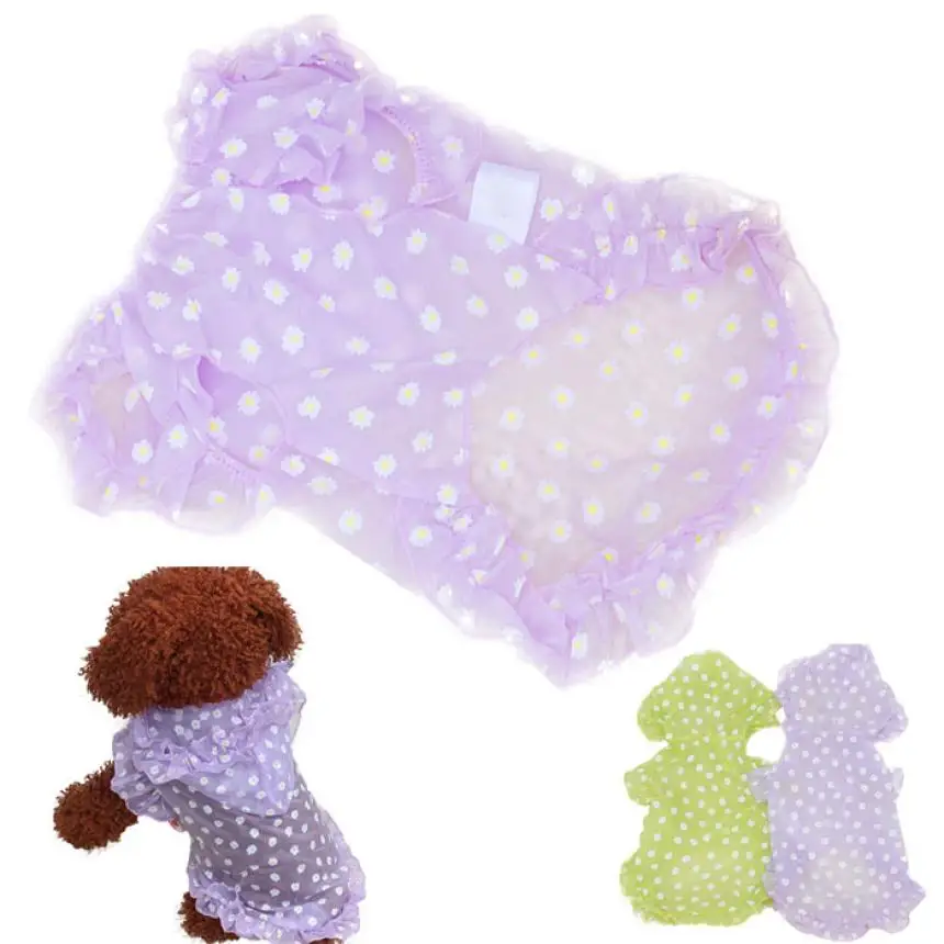 Популярные костюмы для щенков и собак милая Одежда Солнцезащитная одежда костюм