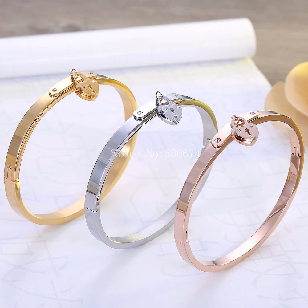 Женский браслет из нержавеющей стали высокое качество с сердечком и надписью|carter