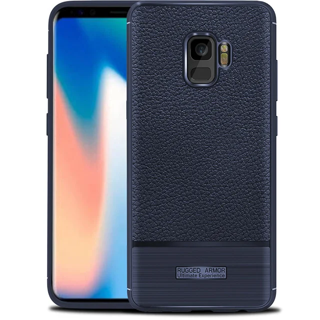 Dizha для samsung Galaxy S9 мобильный чехол для телефона для samsung s9 Plus силиконовый чехол матовый зернистый мягкий чехол для Galaxy S9 - Цвет: Синий