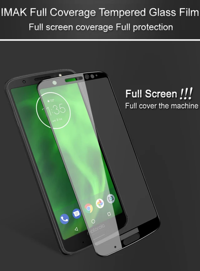 Полная защита IMAK для Motorola Moto G6 закаленное Стекло Motorola G6 плюс Экран защитная пленка 9 H твердость для Motorola G6Plus Стекло