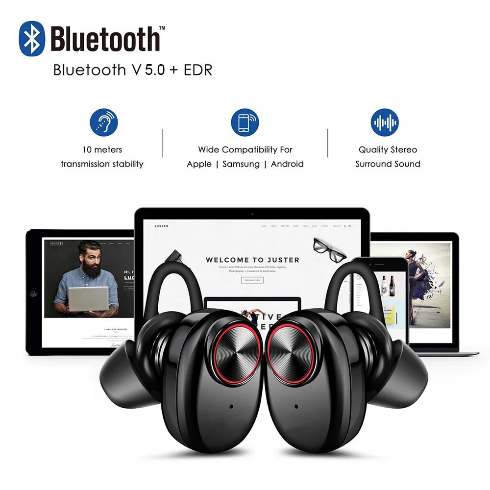 DISOUR наушники вкладыши TWS Bluetooth 5 0 вакуумные True Беспроводной спортивные стерео Hands