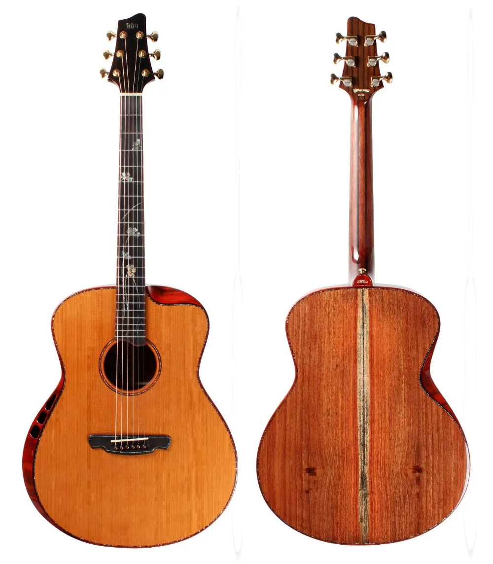 G.K MARVELL M-16LTD ручная работа полная твердая деревянная акустическая гитара aocustic