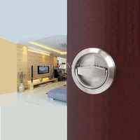1pcs blackbrushed stainless steel 304 cup handle recessed door handles cabinet invisible pull handle fire proof set kf190