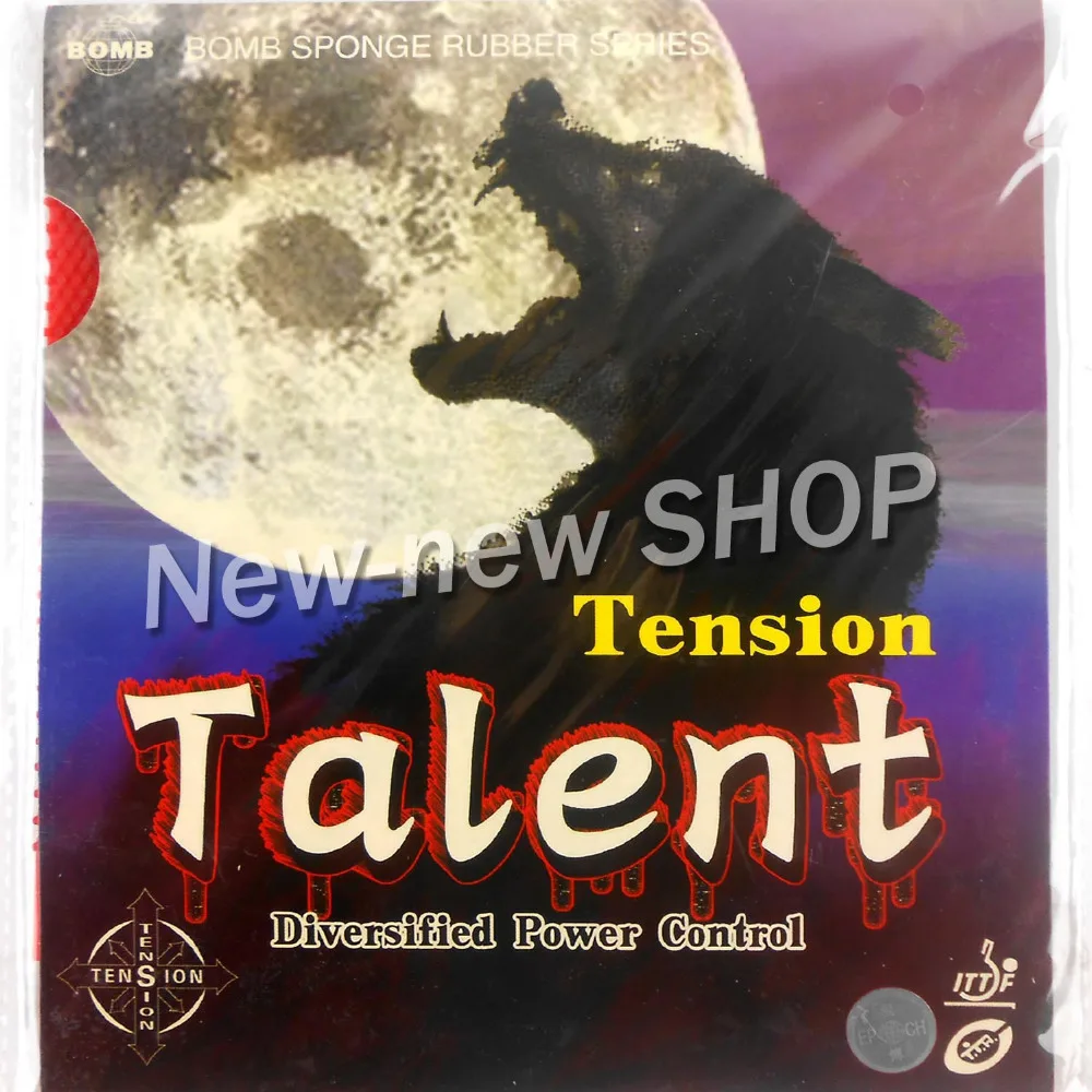 Bomb Talent Standard Long Pips-Out Table Tennis PingPong Rubber with Sponge Thickness &lt=1.3mm H40-45 | Спорт и развлечения